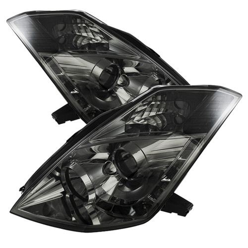 Spyder Nissan 350Z 06-08 Projector Headlights Xenon/HID Model- DRL Smke PRO-YD-N350Z06-HID-DRL-SM