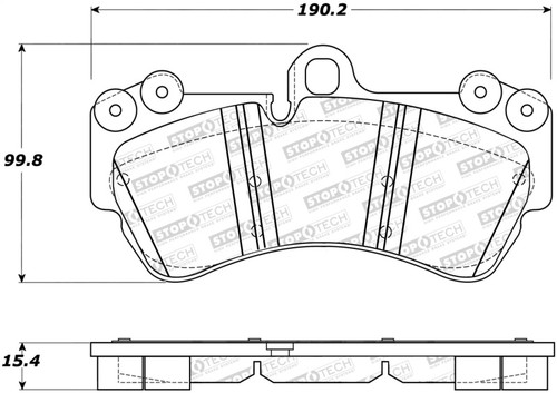 StopTech Street Brake Pads st308.10070