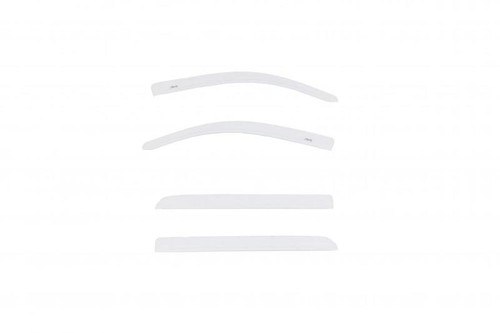 AVS 15-18 Chevy Silverado 1500 Crew Cab Low Profile Color Match Ventvisors 4pc - Summit White