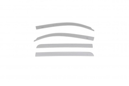AVS 15-18 Toyota Tundra Crewmax Low Profile Color Match Ventvisors 4pc - Silver Sky Metallic