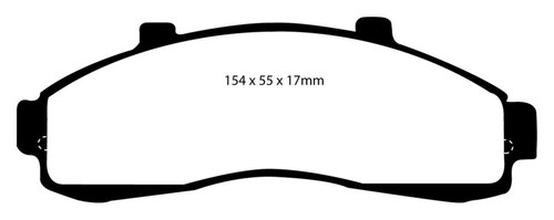 EBC 95-01 Ford Explorer 4.0 2WD Redstuff Front Brake Pads