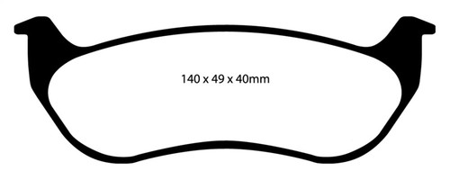 EBC 07-11 Ford Explorer Sport Trac 4.0 Greenstuff Rear Brake Pads