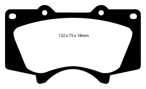 EBC 10+ Lexus GX460 4.6 Greenstuff Front Brake Pads ebcDP61657