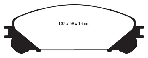 EBC 10+ Lexus RX350 3.5 (Japan) Greenstuff Front Brake Pads