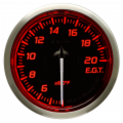 DEFI Racer Exhaust Temp Gauge N2 52mm (US) Red