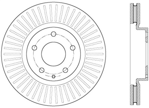 StopTech Slotted Sport Brake Rotor sto126.45084SL