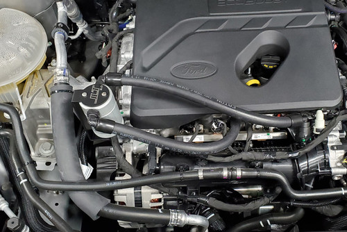 JLT 2021 Ford Bronco 1.5L EcoBoost Passenger Side Oil Separator 3.0 - Clear Anodized