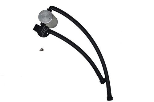 JLT 14-19 Chevrolet Corvette LT1 6.2L Driver Side Oil Separator 3.0 - Clear Anodized
