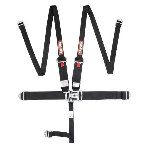 5pt Harness Set HNR L&L Black Hans Style belts