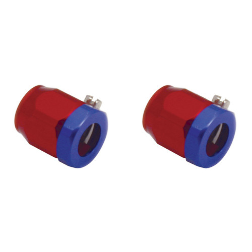 Spectre Magna-Clamp Hose Clamps 3/8in. (2 Pack) - Red/Blue