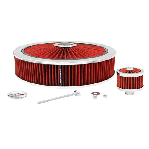 Spectre ExtraFlow Filter Custom Assembly Value Pack 14in. x 3in. - Red
