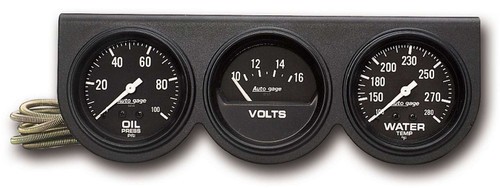 2-5/8 Blk Mech Gauge Pnl 