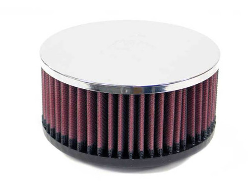 K&N Filter Universal Clamp-On Air Filter 2-1/4in Flange ID 5-1/2in OD 2-1/2in H