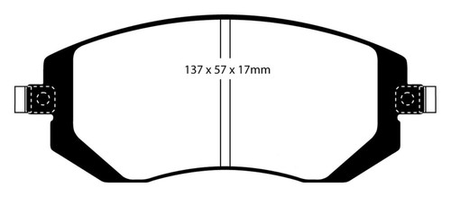 EBC 03-05 Subaru Impreza 2.0 Turbo WRX Bluestuff Front Brake Pads