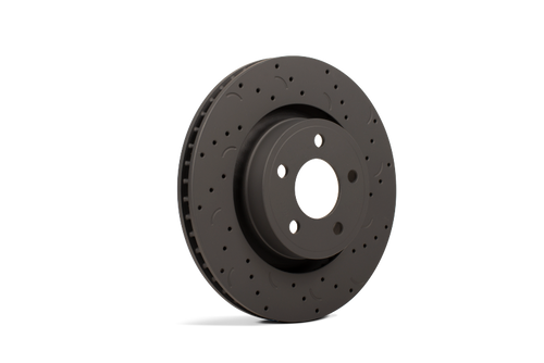 Hawk Talon 2011 Ford Fiesta Drilled and Slotted Front Brake Rotor Set