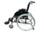 Jaguar Ultra light weight  18" wheelchair with leg rests, front casters are angle adjustable and height adjustable in three positions, multi-position back , quick-release 24" rear spoke wheel with PU tires -K05ADA18L