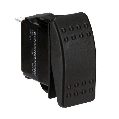 Paneltronics DPDT (ON)\/OFF\/(ON) Waterproof Contura Rocker Switch - Momentary Configuration [001-453]