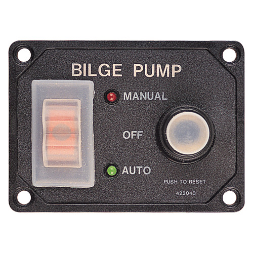 Sea-Dog Splash Guard Bilge Pump Panel w\/Circuit [423046-1]