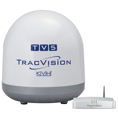 KVH TracVision TV5 w\/IP-Enabled TV-Hub  Linear Universal Quad-Output LNB w\/Autoskew  GPS [01-0364-34]
