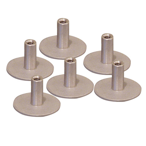 Weld Mount Stainless Steel Standoff 1.25" Base  1\/4" x 20 Thread .75    Tall - 6-Pack [142012304]