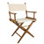 Whitecap Directors Chair w\/Natural Seat Covers - Teak [60044]