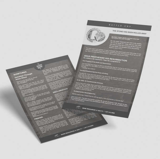 Battle Cry Card - The Stone Has Been Rolled Away