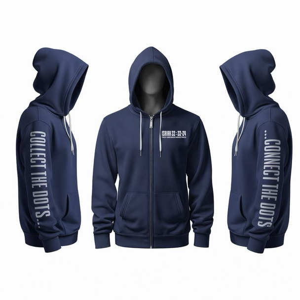 Collect The Dots...Connect The Dots Zip Up Hoodie