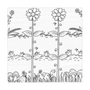 Be-Ve Kids Coloring Flower Power Tic Tac Toe Tablecloth/Picnic Blanket Be-Ve Kids Coloring Flower Power Tic Tac Toe Tablecloth/Picnic Blanket