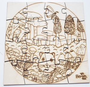 Lil Critter Wooden Puzzle-Mushroom Forest Lil Critter Wooden Puzzle-Mushroom Forest