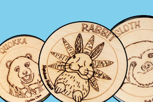 Be-Ve Kids Plant-based Pals Coasters Quokka, Rabbit and Sloth Be-Ve Kids Plant-based Pals Coasters Quokka, Rabbit and Sloth