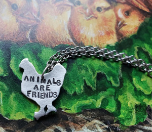 Animals are Friends Chicken Kids Charm Necklace Animals are Friends Chicken Kids Charm Necklace