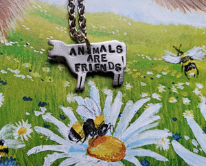 Animals are Friends Cow Kids Charm Necklace Animals are Friends Cow Kids Charm Necklace
