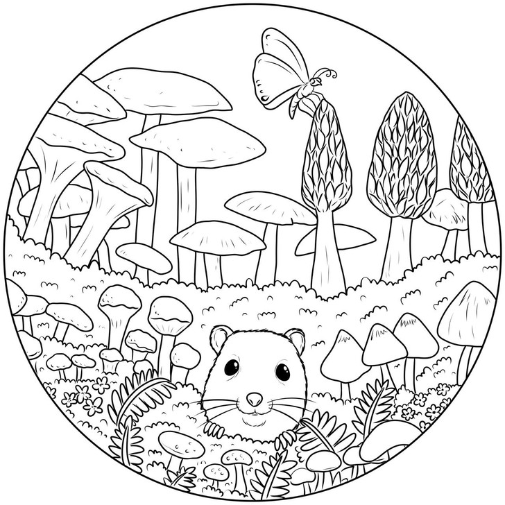 Lil Critter Wooden Puzzle-Mushroom Forest