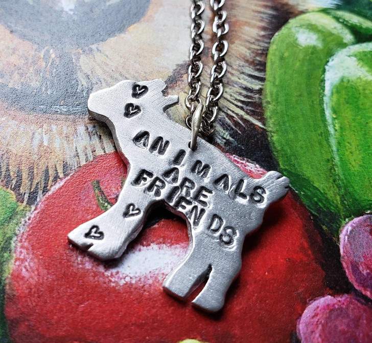  Animals are Friends Goat Kids Jewelry Necklace 