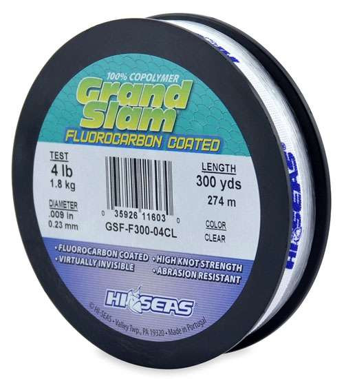 HiSeas Grand Slam Fluorocarbon Coated Fishing Line TackleDirect
