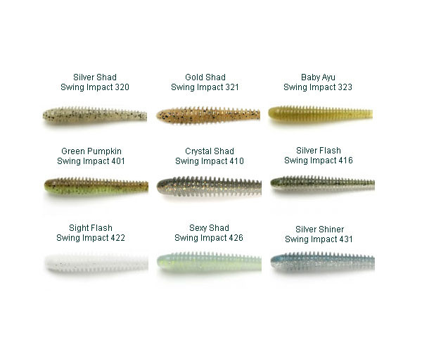 Keitech FAT Swing Impact 97mm 6pcs Esche Morbide Squid Scent NUOVI COLORI - Foto 4