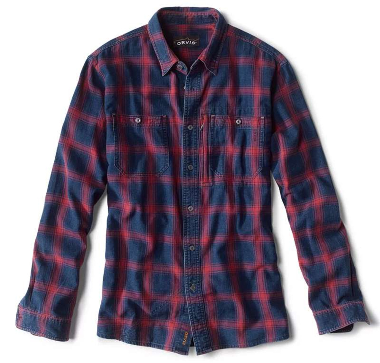 Orvis Indigo Tech Plaid Shirt - TackleDirect