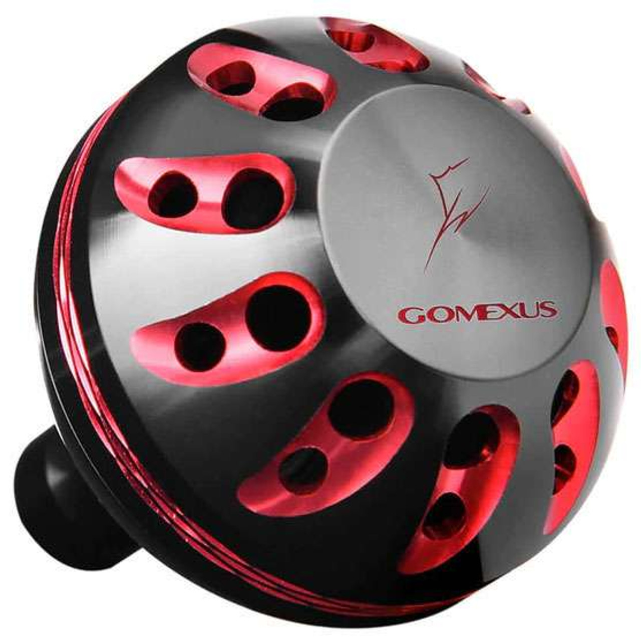 Gomexus Power Knob Aluminum A41 Black and Red TackleDirect
