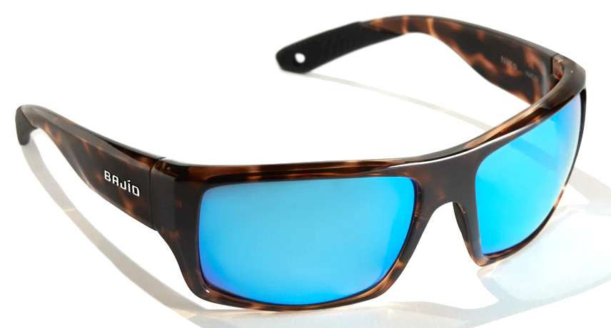Bajio Nato Sunglasses Dark Tortoise Gloss Frame/Blue Glass Lens