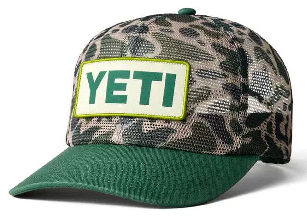 YETI Camo Mesh Hat - Green - TackleDirect