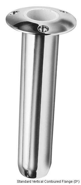 Rupp Chrome Contoured Flange Rod Holder