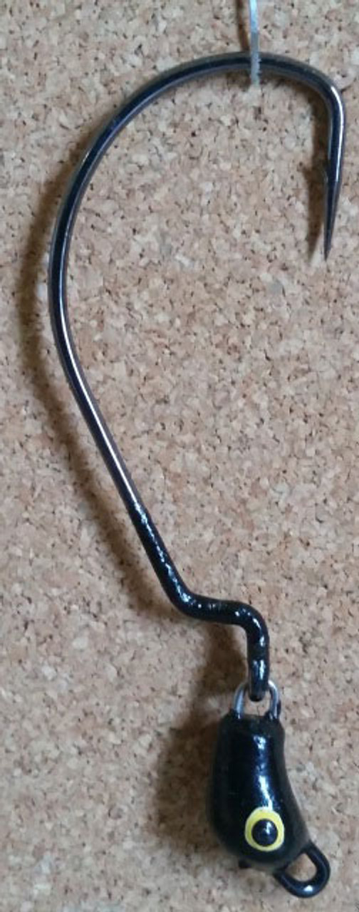 Mission Fishin Swivel Head 1/2oz Black Jig Head TackleDirect