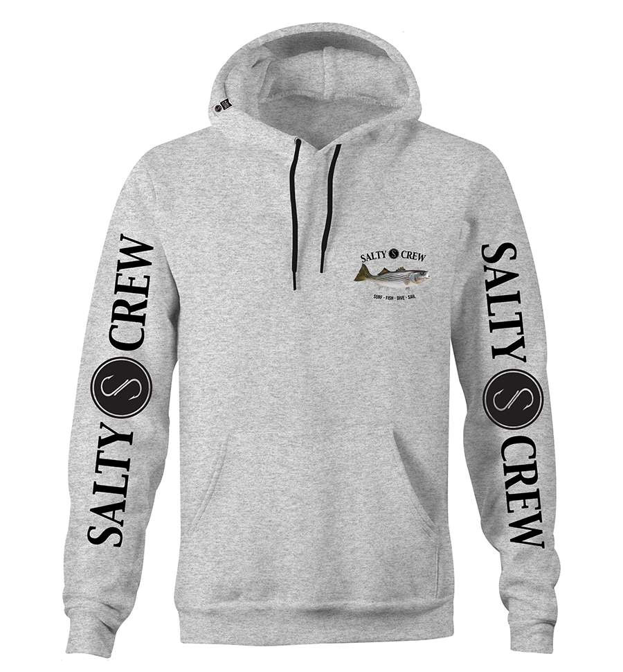 Salty Crew Striped Bass Hoodie - TackleDirect
