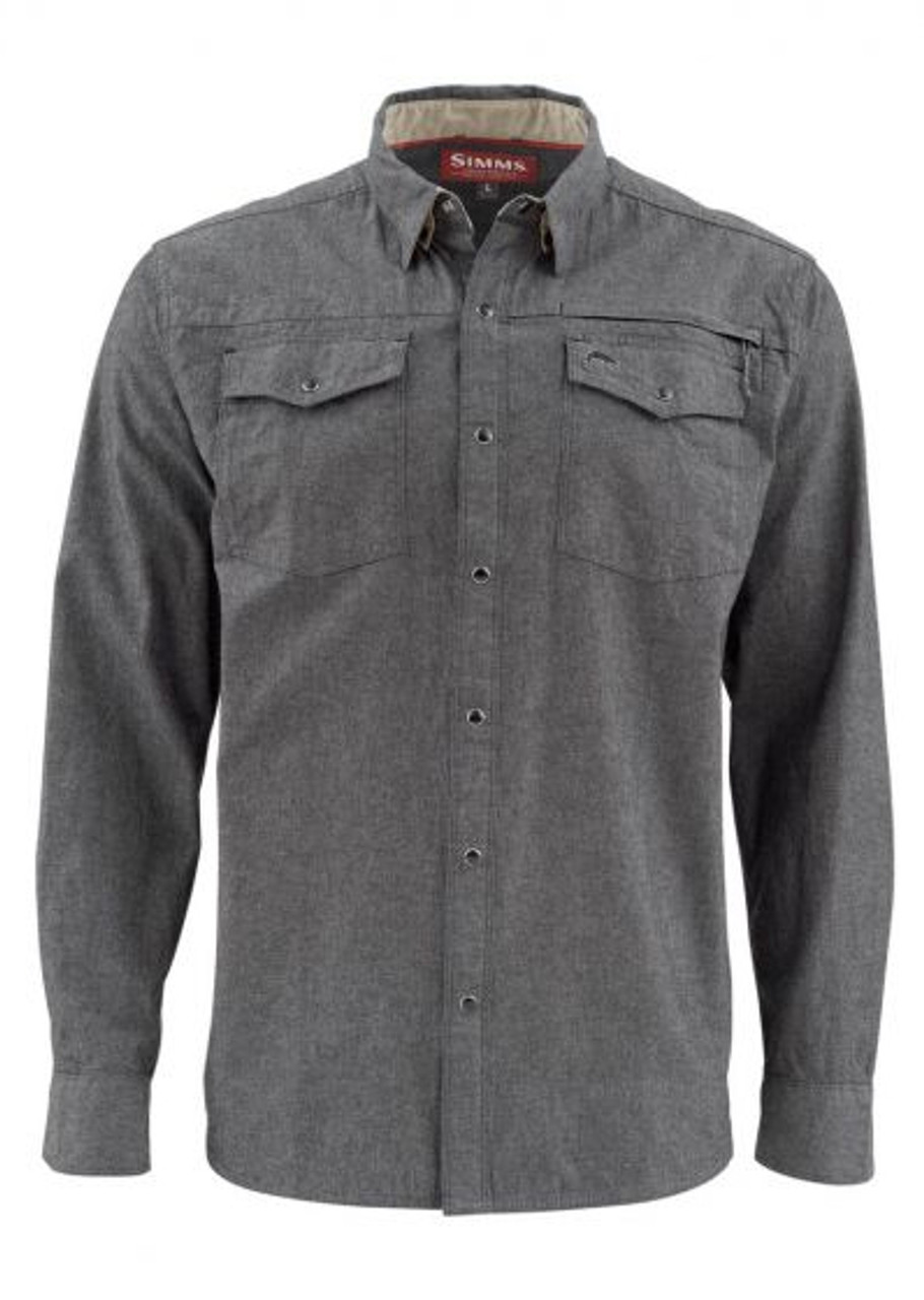 Simms PG-11897 Stillwater Chambray Long Sleeve Shirt - TackleDirect