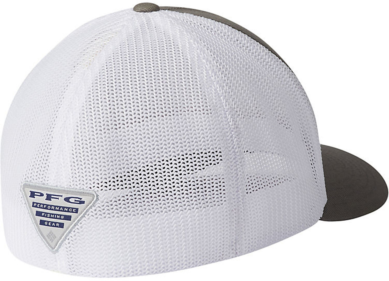 Columbia Sportswear PFG Fish Flag Mesh FlexFit Fitted Baseball Cap Fitted  Baseball Caps