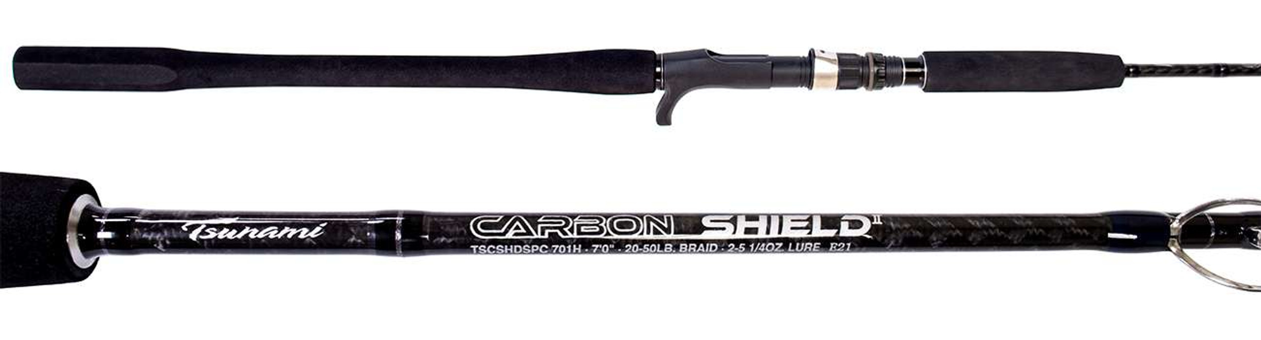 Tsunami Carbon Shield II Slow Pitch Jigging Rods TackleDirect