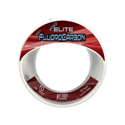 Vicious EFLWS60 Pro Elite Fluorocarbon Leader 33 Yard 60lb Spool