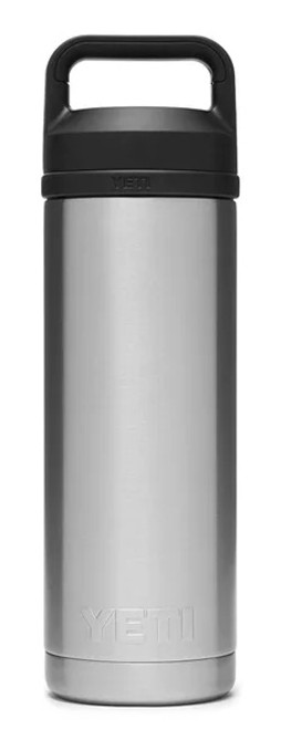 YETI Rambler Bottle - 18 oz. - Chug Cap - Stainless Steel - TackleDirect