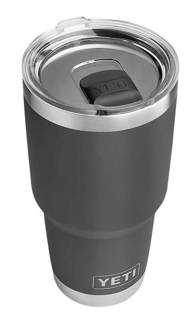 YETI Rambler Tumbler 30oz with Magslider Lid - Charcoal - TackleDirect