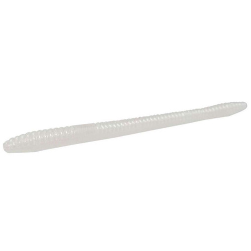 Zoom Finesse Worm Bait 4-1/2in White Pearl - TackleDirect
